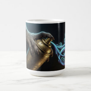 Caneca De Café Camisa Manga Longa Urban Art Spray Can