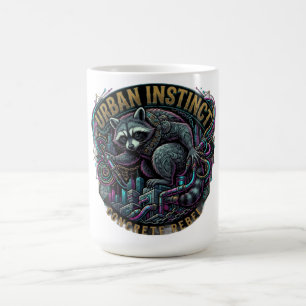 Caneca De Café Camisa Manga Longa Urban Instinct Raccoon