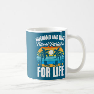 Caneca De Café Camisa Marido Esposa Parceiros de Viagem Vida