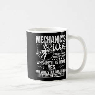 Caneca De Café Camisa Marido Mecânico Esposa do Mecânico