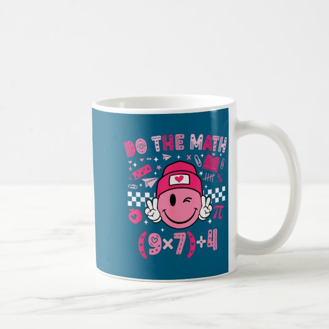 Caneca De Café Camisa Matemática Seis Sete 76 Meme (Direita)