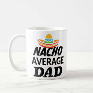 Caneca De Café Camisa média de pai nacho camisa engraçada signifi