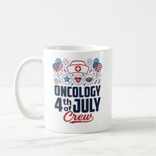 Caneca De Café Camisa Médica Patriótica de Oncologia 4 de Julho