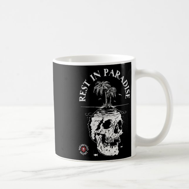 Caneca De Café Camisa Memento Mori - Descanso No Paraíso - Tarte  (Direita)