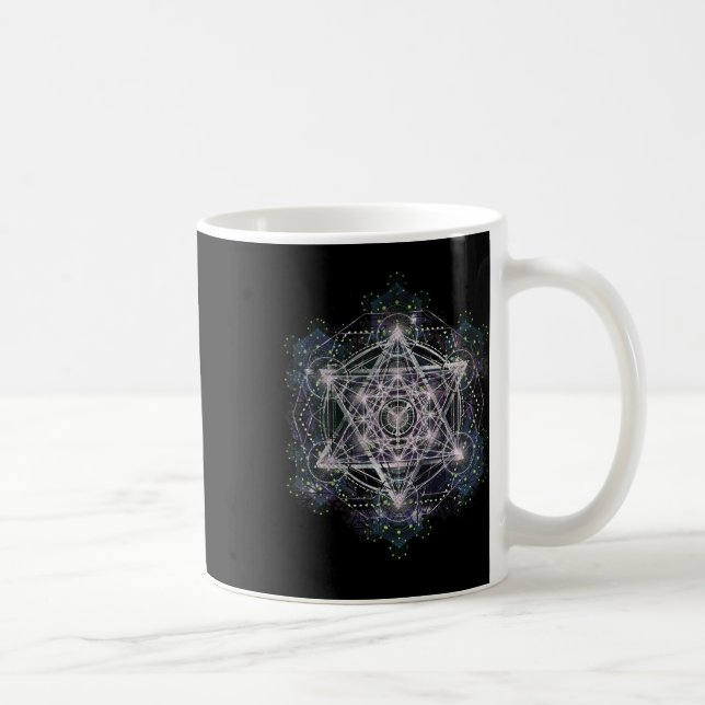 Caneca De Café Camisa Metatron Cube Geometria Sagrada - Eu Espiri (Direita)