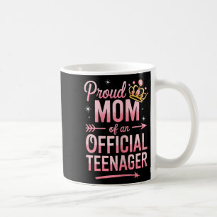Caneca De Café Camisa Orgulhosa Mãe De Um Adolescente Oficial Mul