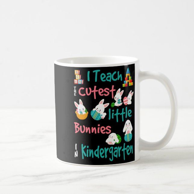 Caneca De Café Camisa Páscoa Professor Jardim de Infância Páscoa (Direita)