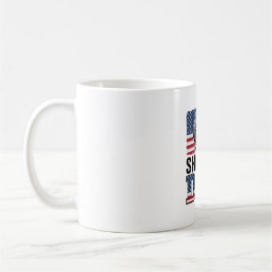 Caneca De Café Camisa Patriótica para Cão Pai Shih Tzu Vintage De