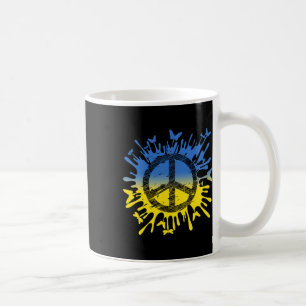 Caneca De Café Camisa Paz Para a Ucrânia Mostre Seu Apoio Para a