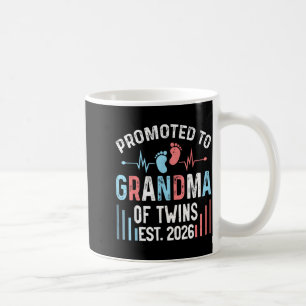 Caneca De Café Camisa Promovida Avó Gêmeas Est Gêmea