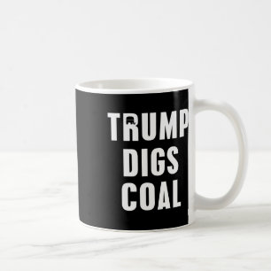 Caneca De Café Camisa republicana da eleição 2020 Trump Digs Coal