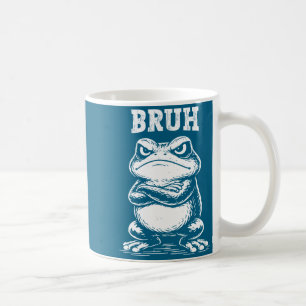 Caneca De Café Camisa Sapo Bruh Meme Sarcástico Animal