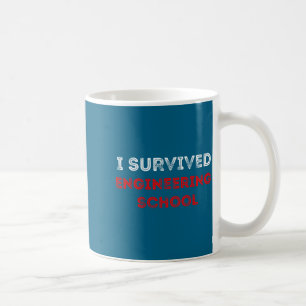 Caneca De Café Camisa Sobreviveu Item de Engenharia Faculdade Esc