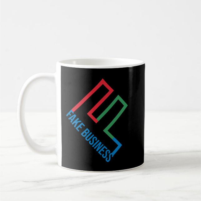 Caneca De Café Camisa T Clássica de Negócios Falsa (Esquerda)