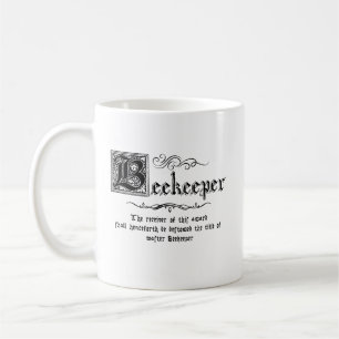 Caneca De Café Camisa-T do Mestre Medieval do apicultor