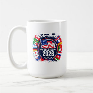 Caneca De Café Camisa T-shirt da Copa do Mundo de Futebol 2026 co