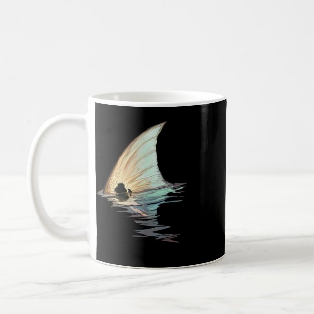 Caneca De Café Camisa Tailing Redfish Redfish Tail Red Drum Fish  (Esquerda)