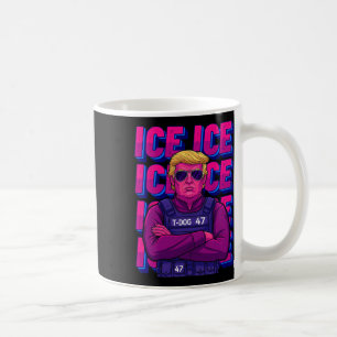Caneca De Café Camisa Trump Ice Agent, Camisas T de Imigração de