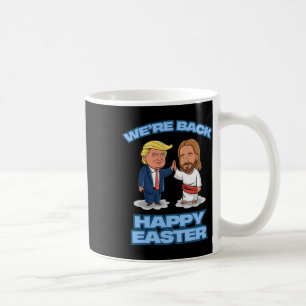 Caneca De Café Camisa Trump Páscoa Jesus Trump Estamos Ck Engraça