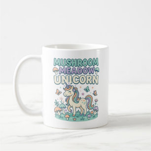 Caneca De Café Camisa Unicórnio Fungo Prado Unicórnio T-Shirt Des
