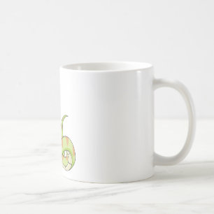 Caneca De Café Camisa verde bonito dos desenhos animados do cobra