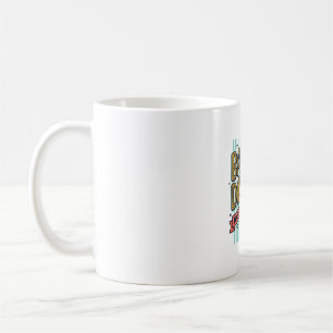 Caneca De Café Camisa Vetorial Retro de Cachorro-Quente de Mau Di