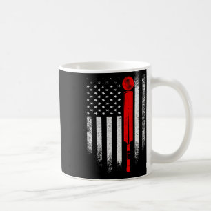 Caneca De Café Camisa Vintage de Críquete EUA Bandeira Americana