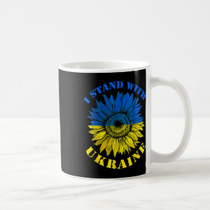 Caneca De Café Camisa Vintage de Girassol da Bandeira da Ucrânia