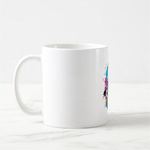 Caneca De Café Camisa Vintage de Gravura de Cavalo Tocando Guitar