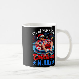 Caneca De Café Camisa Vintage Engraçada Trump I'll Be Home For Ch