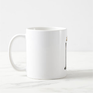 Caneca De Café Camisa Vintage Giraffe Golf Vector Gravura Desi