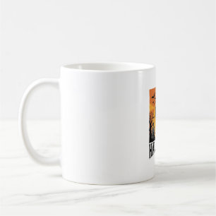 Caneca De Café Camisa Vintage Halloween Cemitério Mão Zumbi Desig