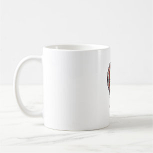 Caneca De Café Camisa Vintage Patriótica de Balão de Ar Quente De