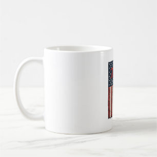 Caneca De Café Camisa Vintage Pi Bandeira Americana Design Profes