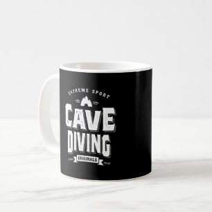 Caneca De Café Camisas De Exploração Submarina De Cavernas