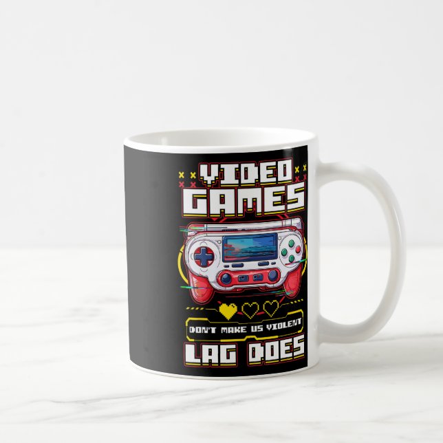 Caneca De Café Camisas De Jogos Para Homens Meninos Crianças Víde (Direita)