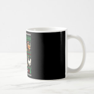 Caneca De Café Camisas de Natal Feias de Galinhas Engraçadas Xmas