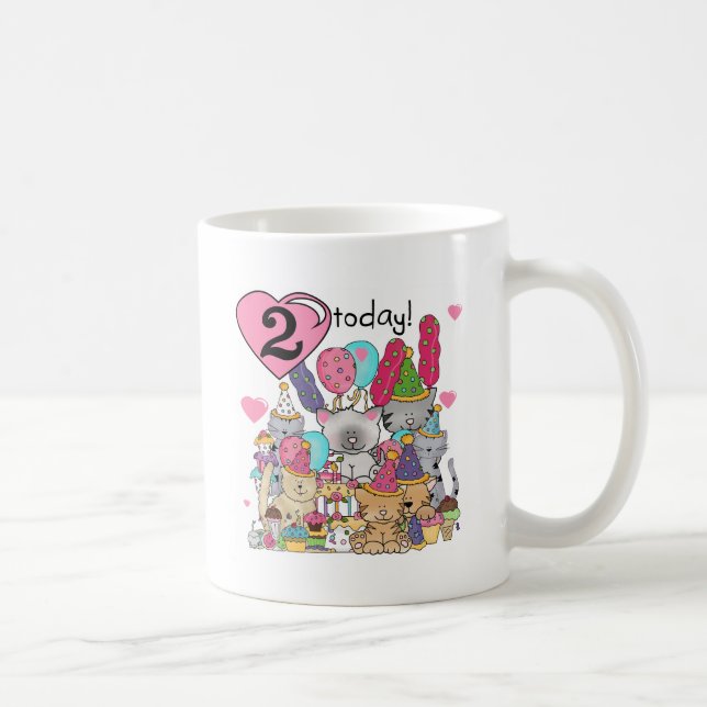 Caneca De Café Camisas de segundo aniversário e presentes (Direita)