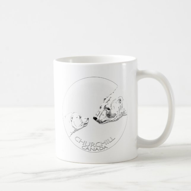 Caneca De Café Camisas e Presentes de Arte Ursa Polar Souvenirs (Direita)