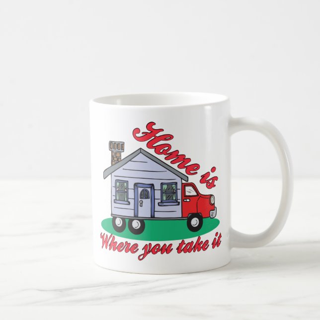 Caneca De Café Camisas e presentes no Parque Trailer Funny (Direita)