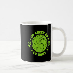 Caneca De Café Camiseta 1 T Dia da Terra Ambiental Vá Verde Ou Vá
