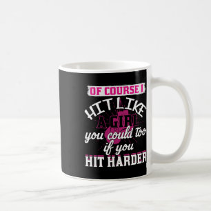 Caneca De Café Camiseta Acerte Como Uma Garota Boxe Kickboxing Di