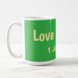 Caneca De Café Camiseta Amor é Maior que Medo
