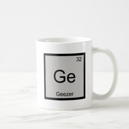 Caneca De Café Camiseta Aposentada Símbolo do Elemento Químico Ge