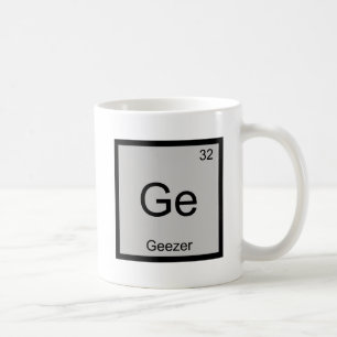 Caneca De Café Camiseta Aposentada Símbolo do Elemento Químico Ge