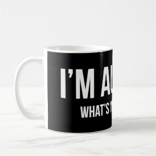 Caneca De Café Camiseta Autismo Sarcástico - Eu sou Autista, O q