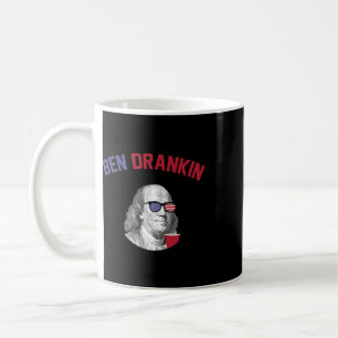 Caneca De Café Camiseta Ben Drankin Quatro De Julho Patriótico Be