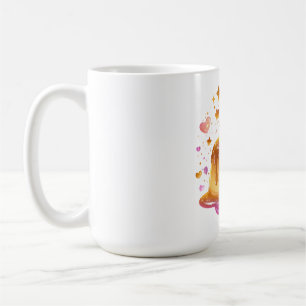 Caneca De Café Camiseta Branca Gráfica de Doce Sobremesa Fofa