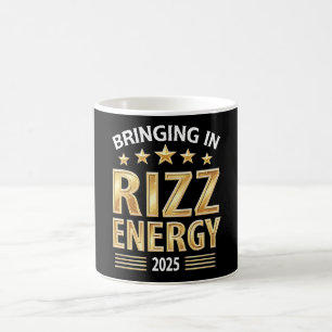 Caneca De Café Camiseta Bringing in Rizz Energy 2025 - Geração Di