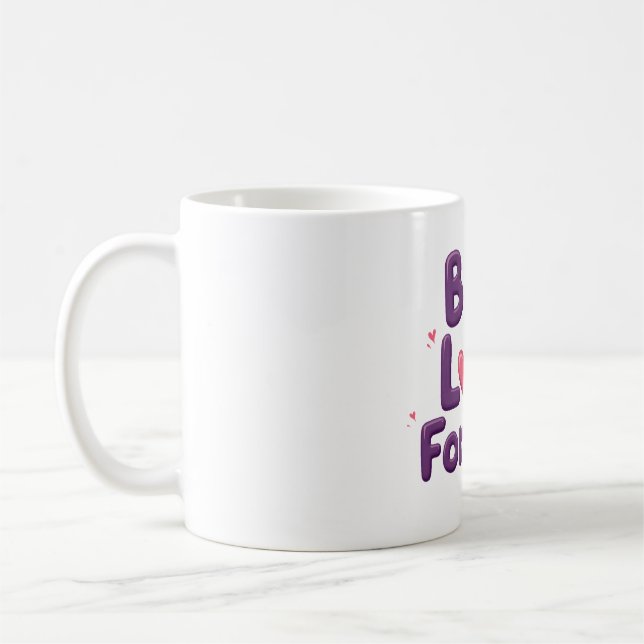 Caneca De Café Camiseta Bug Love Forever (Esquerda)